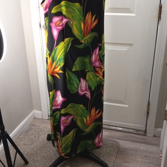 Sag Harbor Sz 16P Tropical Maxi Shift Dress - Picture 2 of 8